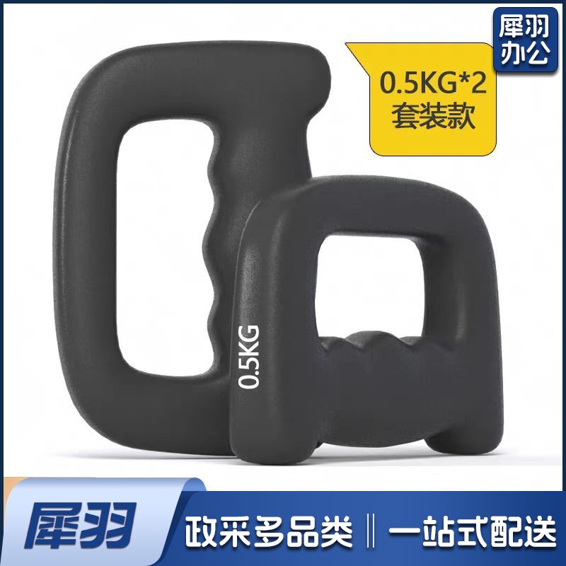 拳击哑铃家用健身跳操0.5公斤手握空击小亚铃练拳负重专用手铃0.5KG一对