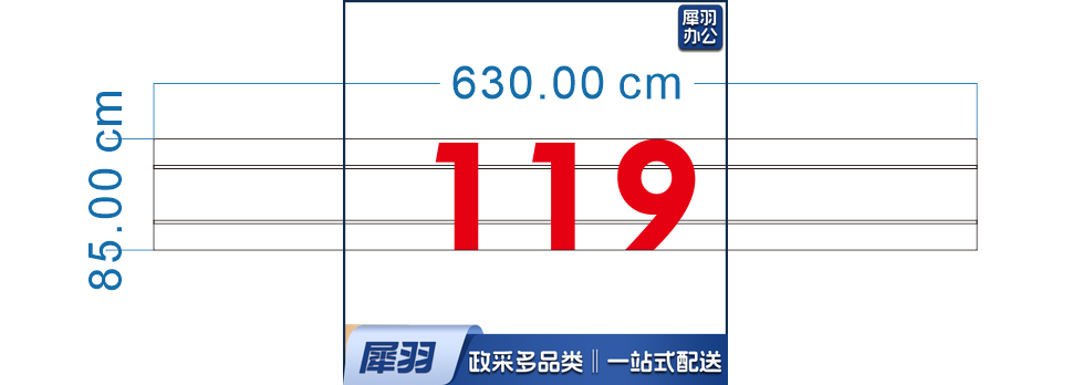 铁皮字喷塑119牌子630*85