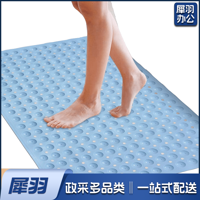 地垫 含印字 浴室防滑垫 卫生间防滑防潮地垫 厨房防油防滑垫子 卧室家用脚垫 厕所pvc带吸盘卫浴缸防滑地垫35*65cm
