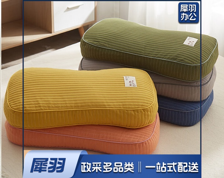 荞麦皮枕头枕芯 彩色单只装