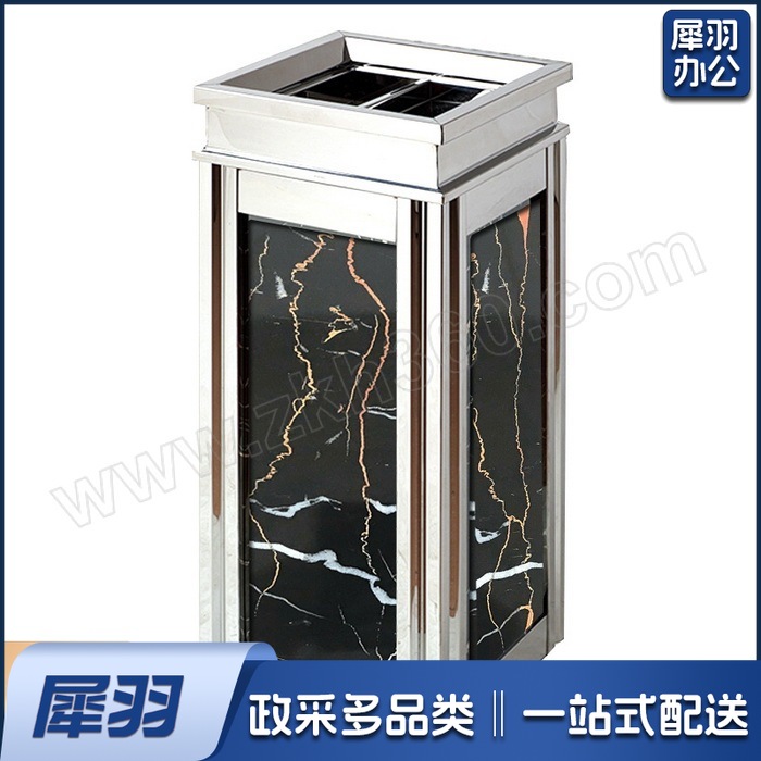 不锈钢仿大理石垃圾桶（含内胆）