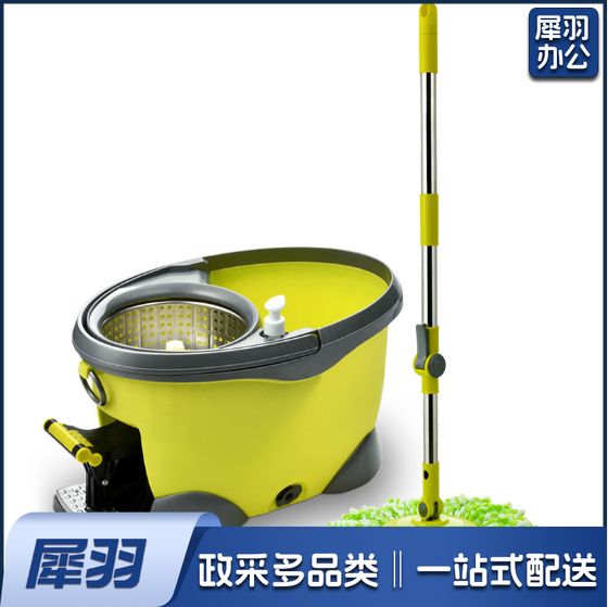 免手洗脚踏四驱旋转拖把套装