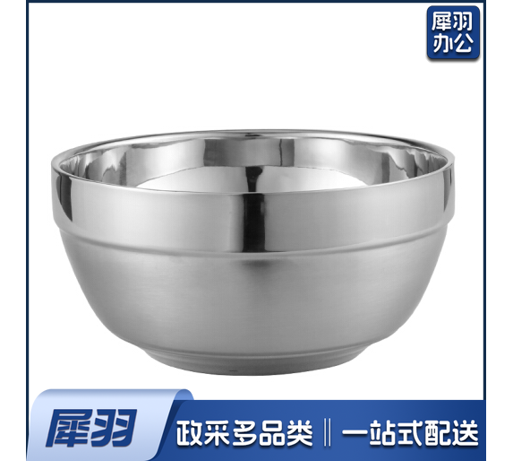 12CM双层不锈钢焊边碗，十个一组