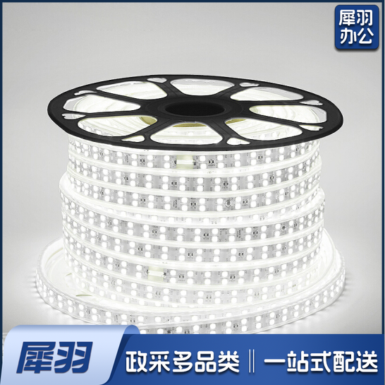 LED灯带5730-80D 白光 双斜排7W100米/盘（需另拍电源插头）