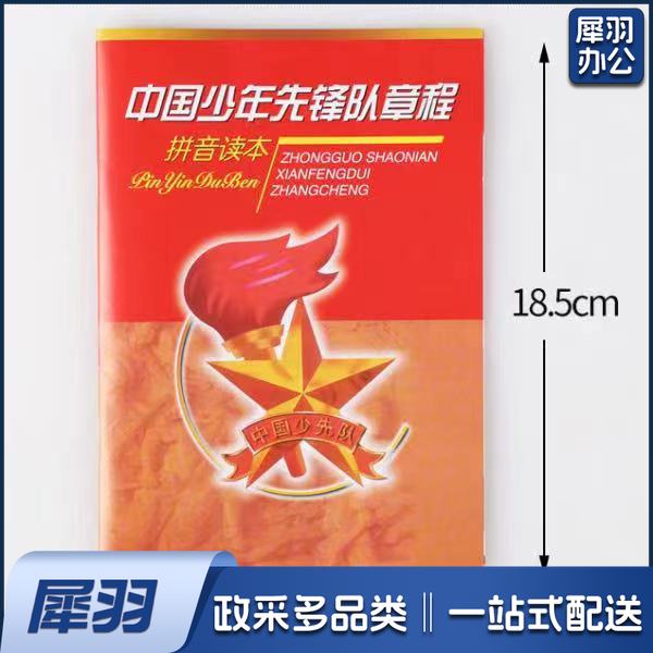 中国少年先锋队章程拼音读本 少先队章程少先队手册（单位：本）