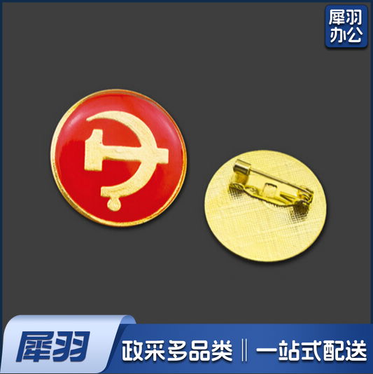 党徽  水晶滴胶徽章 强磁别针100个