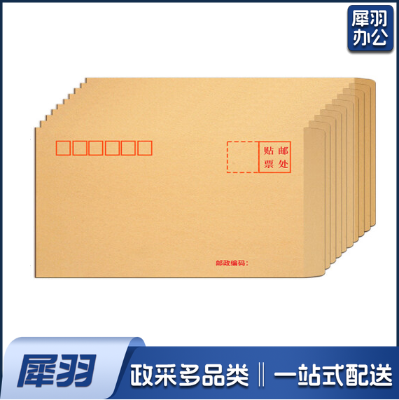信封 加厚信封  牛皮纸票夹  约250*160mm   100个/包  单个价  货号：JC