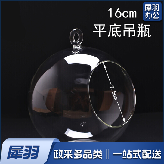 微景观生态瓶  平底吊瓶 收纳瓶 直径16cm