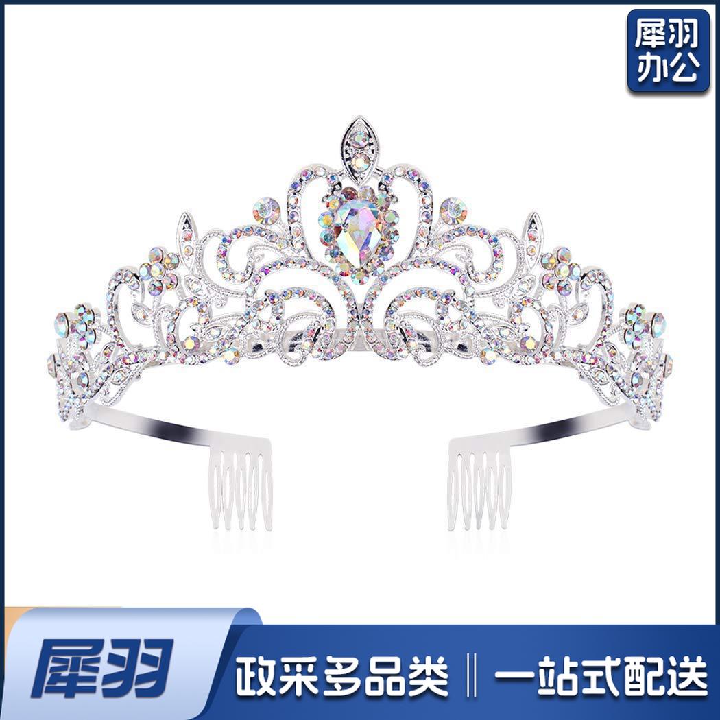 新款欧美时尚热卖水晶皇冠礼仪腰带绶带套装生日派对王冠头饰