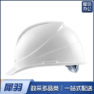  透气型ABS安全帽 电力工程工地建筑施工头盔 白色
