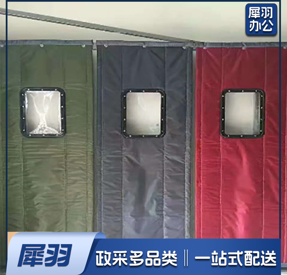 定制牛津布棉门帘两层厚（含安装）单位：平米