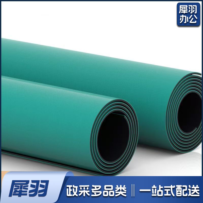 78*118cmPVC防静电台垫绿色桌垫静电胶皮工作台桌垫橡胶垫货架胶垫地胶板