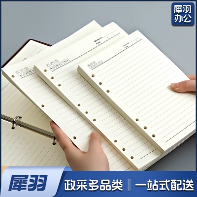 活页替芯笔记本子适用6孔A5活页纸横线加厚替换内芯 A5-横线内芯