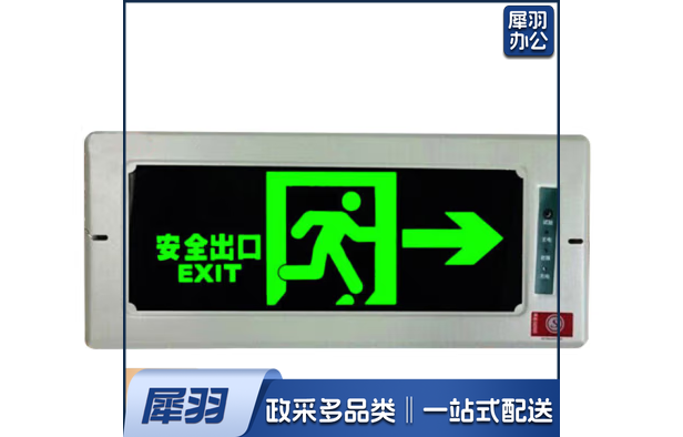 嵌入式暗装消防应急灯指示灯 嵌入墙体式疏散指示灯（嵌入式 安全出口 右方向）