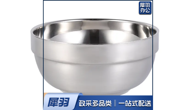 304食品级双层铂金碗(13x6.4cm)