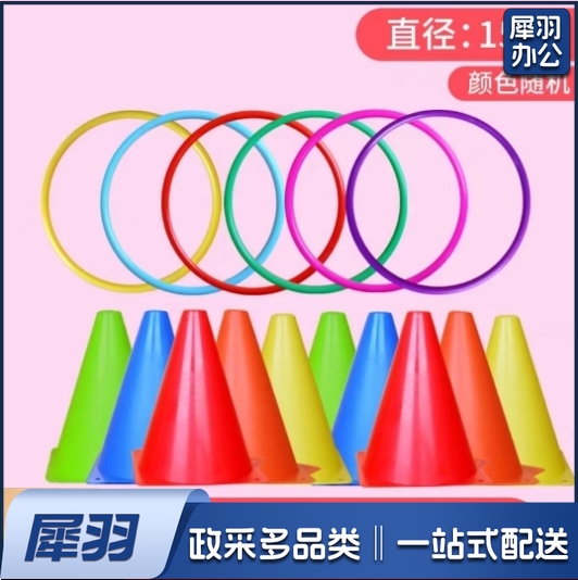 套圈道具（10个套筒+30个直径15cm套圈）