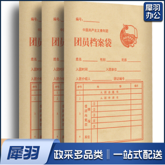 团员档案袋 牛皮纸 A   4