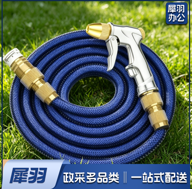 水管伸缩水管高压洗车水枪自来水龙头喷头软管浇花神器/大头金属枪-原长10米/注水后30米