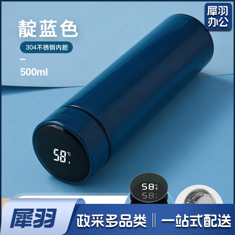 不锈钢保温杯316智能水杯男女士茶水分离（可替换电池智能显示）（若单独定制请联系）