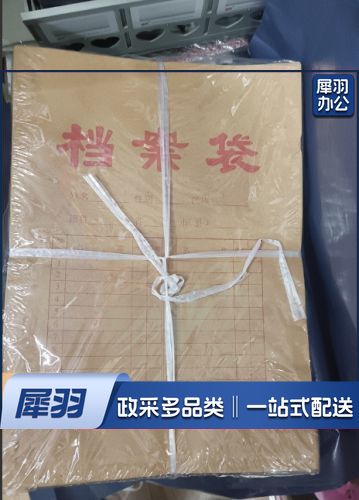 档案袋 A  4牛皮纸档案袋50只 文件袋人事合同标书收纳袋办公室用品会议材料资料袋
