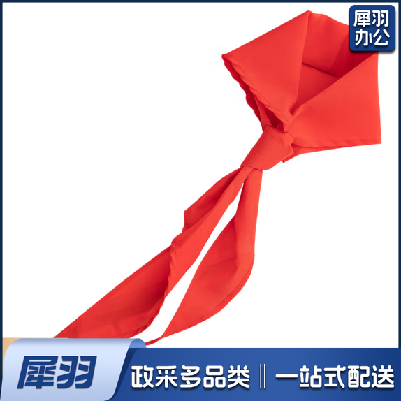 得力(deli) 1米涤纶红领巾 小学生少先队员红领巾 单条装