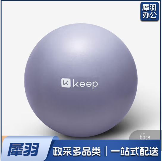 Keep 65cm瑜伽球专业防爆防滑加厚强弹抗压孕妇可用弹力瑞士球 木槿紫