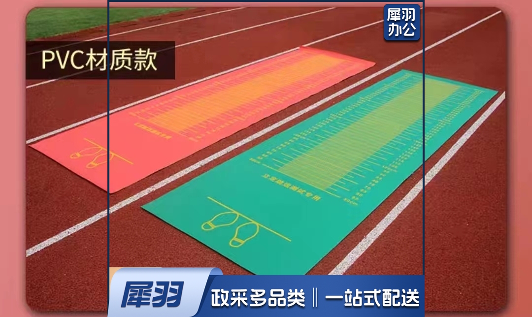 立定跳远垫 测试专用垫体育用品垫 成人3.5米PVC垫 颜色随机
