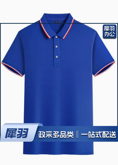 翻领短袖男女同款宝蓝色工作服定制印logo纯棉polo衫工衣订做企业文化广告衫刺绣 02