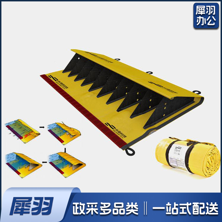 户外软体式拦水坝可折叠橡胶挡水子堤河道挡水拦洪坝（6x2m（高度0.6m））