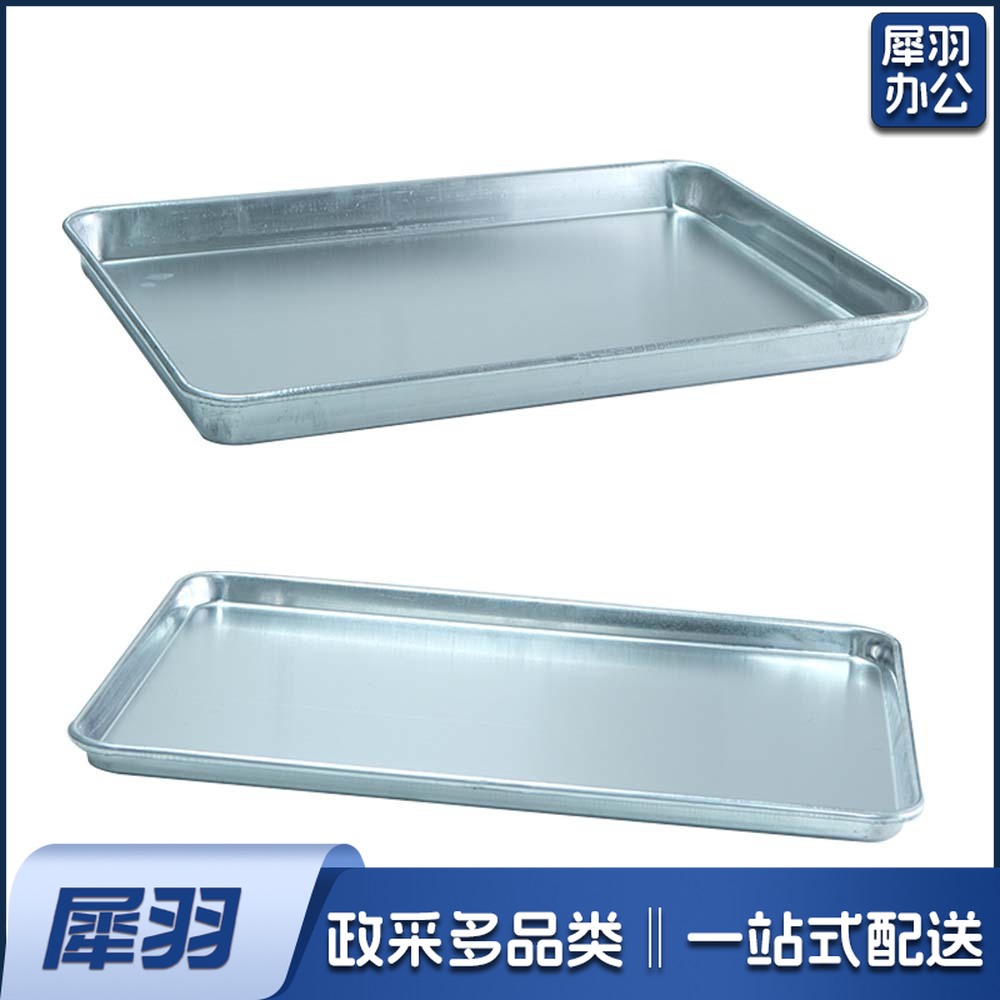 商用烤盘长方形60*40食品厂烘焙烤盘烤箱用面包铝制托盘加厚铝盘（1.2厚浅款】60×40×3cm）