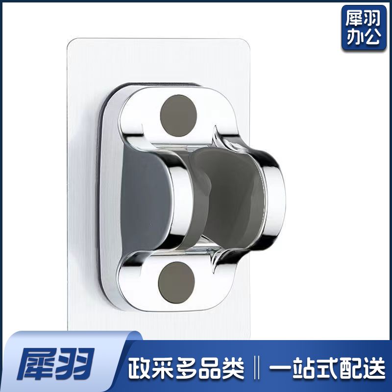 花洒喷头 淋浴喷头 淋浴配件 花洒配件 五档多功能大出水喷雾增压淋浴手持式花洒喷头磨砂黑色莲蓬头套装（厦门免打孔银色）