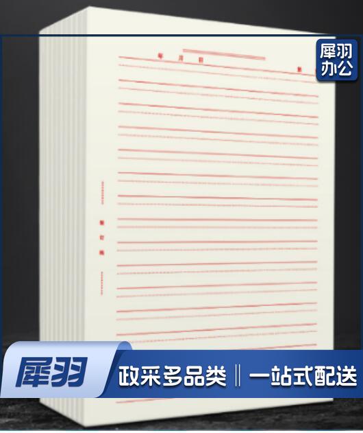 16K信纸 双线 报告纸 5本/包