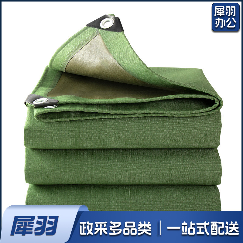 加厚有机硅防水帆布耐磨防水防晒防撕裂单面涂层篷布货场防雨布（6米×10米=60平方米）