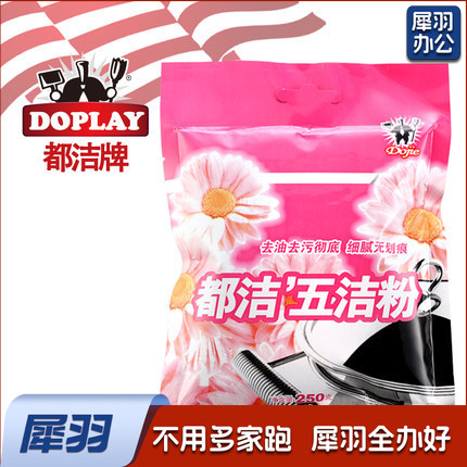 都洁（DUJIE） 五洁粉 250g 除锈粉去污粉除垢粉 不绣钢多用途清洁剂（新老包装随机）10袋/包